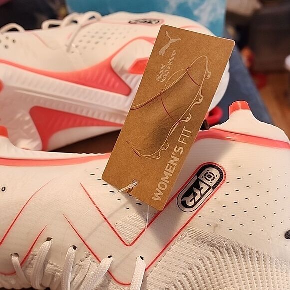 Puma Future Match FG AG White and Pink Soccer Cleats NWT SIZE 9 - Picture 7 of 7